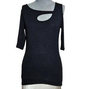 Black Cut Out Sweater Size Medium